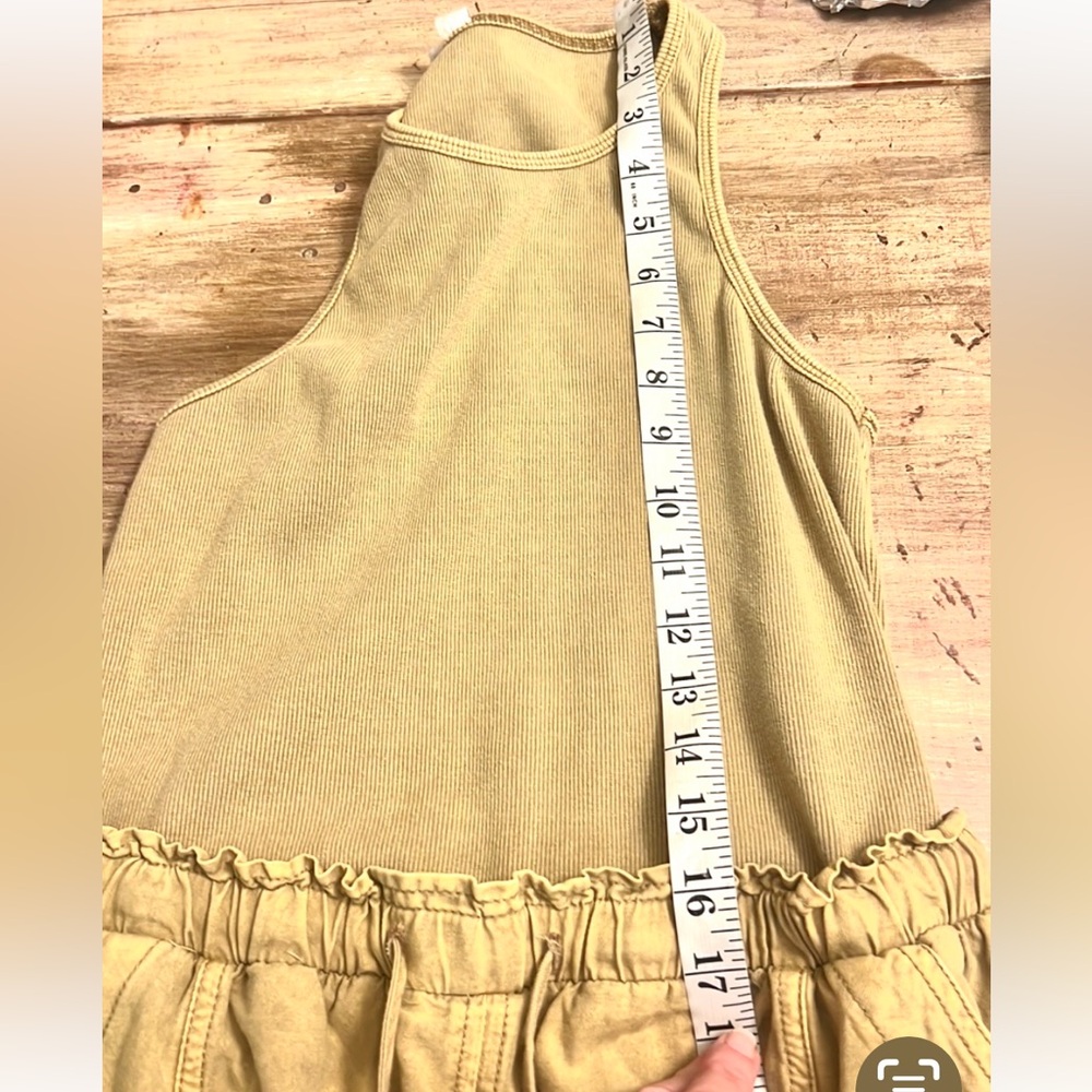 Anthropologie Daily Practice Dress Tank Twofer Midi Moss Boho Vacay,Size Medium - Picture 14 of 15